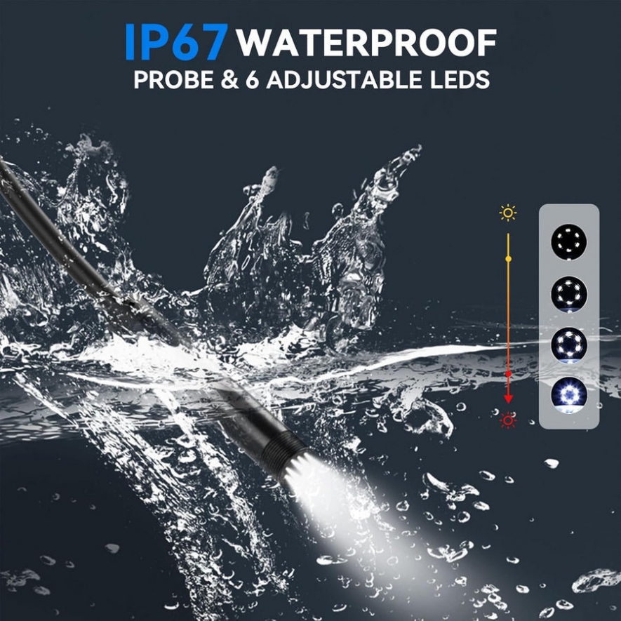 Endoscpio multiconector HD para iPhone, iPad, Android e PC