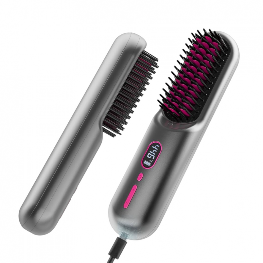 Escova alisadora e aquecedora