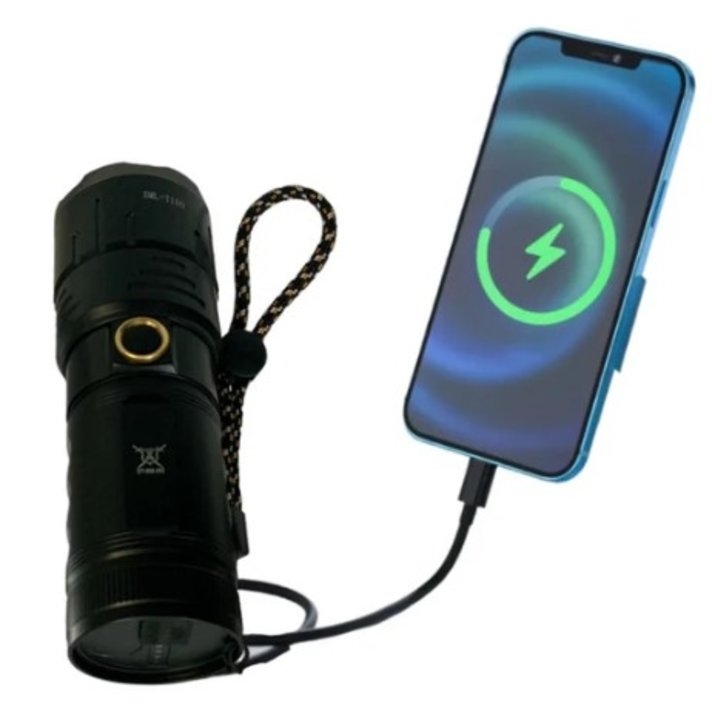 Lanterna Carregador Smartphone 2 Km